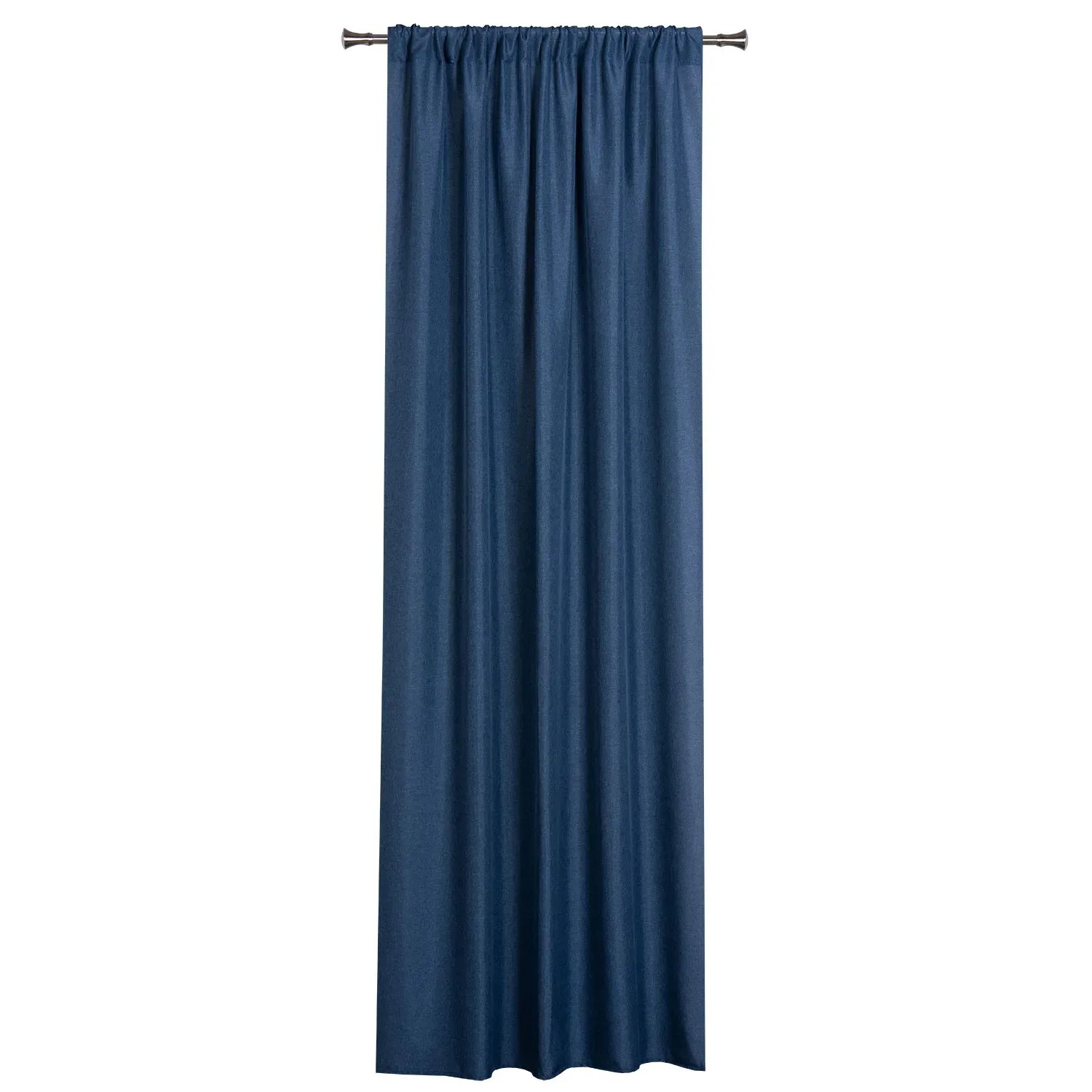 Zasłona DERBY taśma/tunel 140 cm x 260 cm granatowa