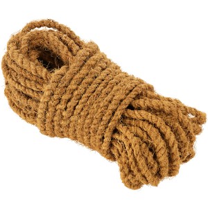 15 m naturalnego sznurka do wiązania z włókna kokosowego, idealny do podwiązywania drzew w ogrodzie.