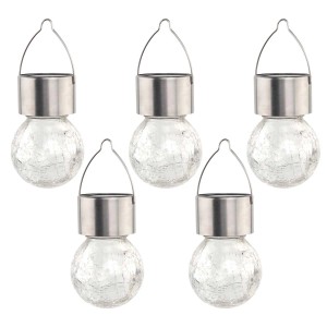 4iQ Zestaw 5 lampek solarnych podwieszanych RYSKA 1xLED