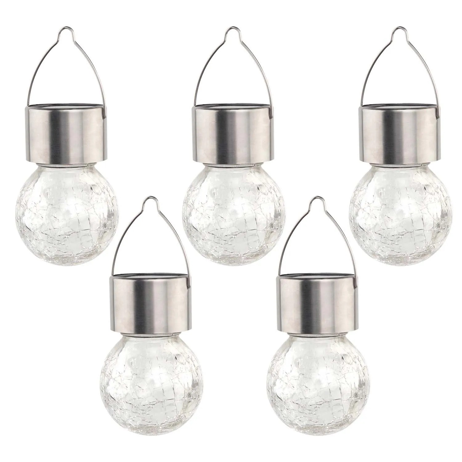 4iQ Zestaw 5 lampek solarnych podwieszanych RYSKA 1xLED