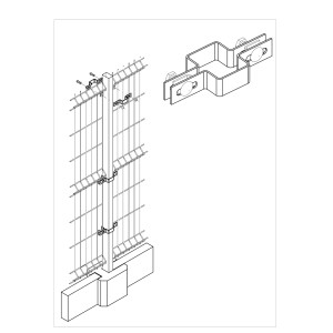 t.b.t. rysunek szczegółowy akcesoriów do ogrodzeń