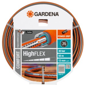 Wąż ogrodowy Gardena Comfort High Flex, 50 m, z Power Grip. Elastyczny wąż do podlewania ogrodu.