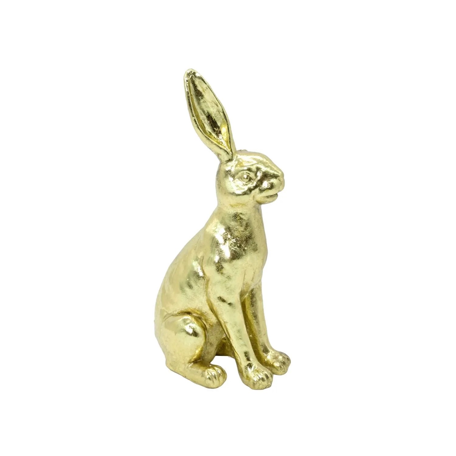 Figurka KRÓLIK polirezin złoty - wys. 25 cm