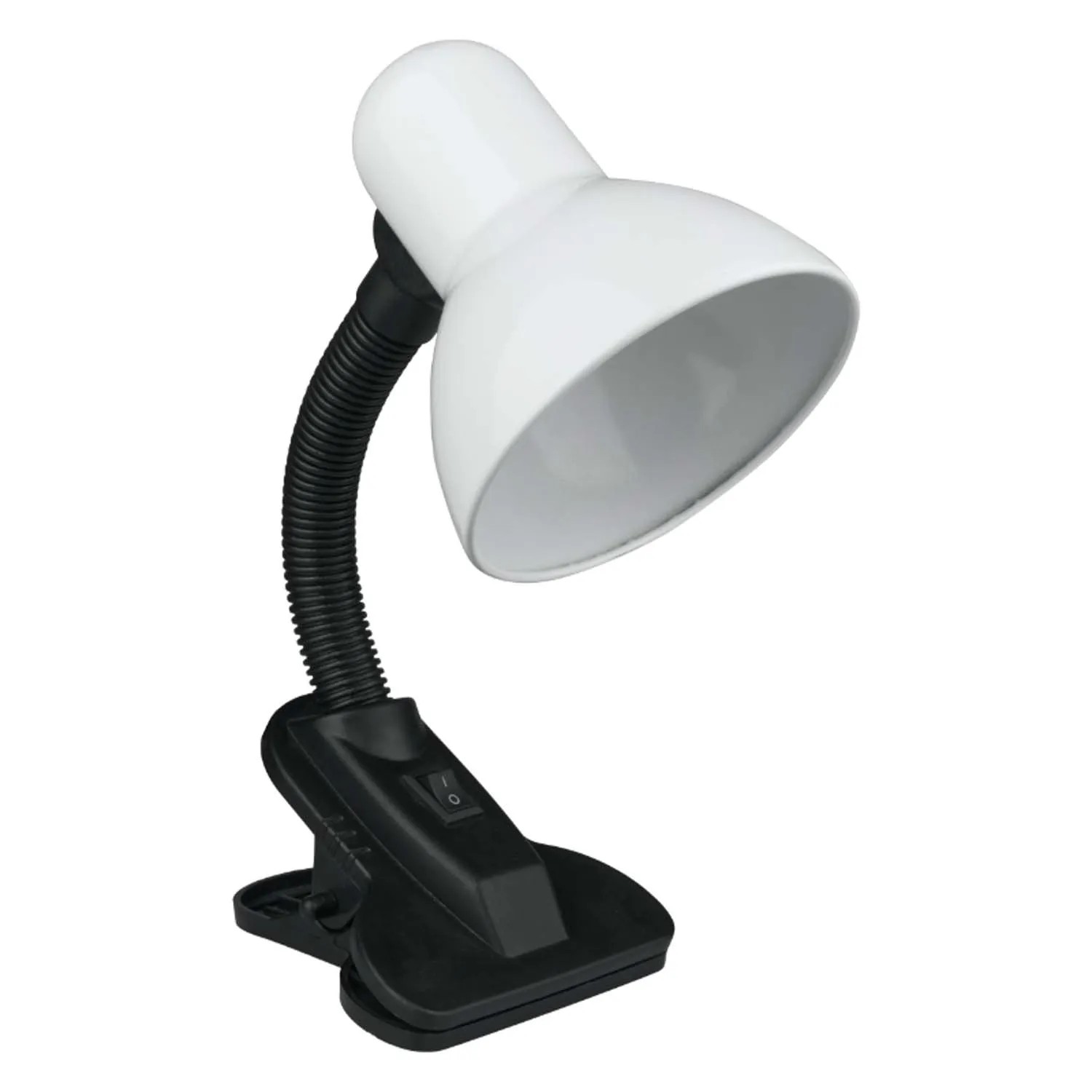 DPM Lampka biurkowa z klipsem 1xE27 40W biała