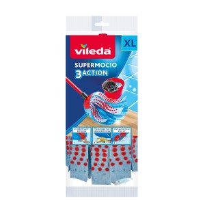 Zestaw do czyszczenia Vileda SuperMocio 3Action XL z mopem i wiadrem do mycia podłóg.