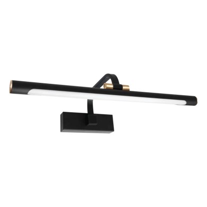 MiLAGRO Kinkiet łazienkowy LED VINCI 15W 4000K 1650m IP44 czarny