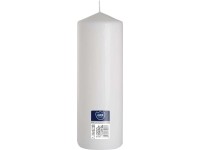 Świeca pieńkowa biała - 8 x 25 cm