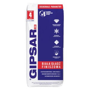 Gładź szpachlowa Gipsar Uni, worek do Suche zaprawy.