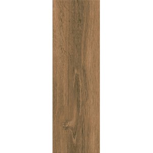 Płytka podłogowa t.b.t. imitująca drewno, brązowa.