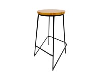 Stołek barowy Simple czarny