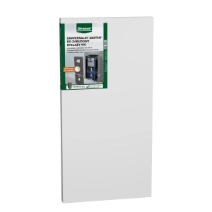 Płyta budowlana t.b.t., biała płyta nośna do elementów instalacji WC.
