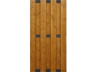 Sobex Płot szczelny Aron złoty dąb/antracyt - 180 x 90 cm