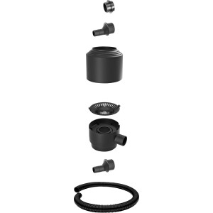 Zestaw filtra zewnętrznego Waterform, 8-częściowy do beczek na deszczówkę, akcesoria do czystej wody deszczowej.