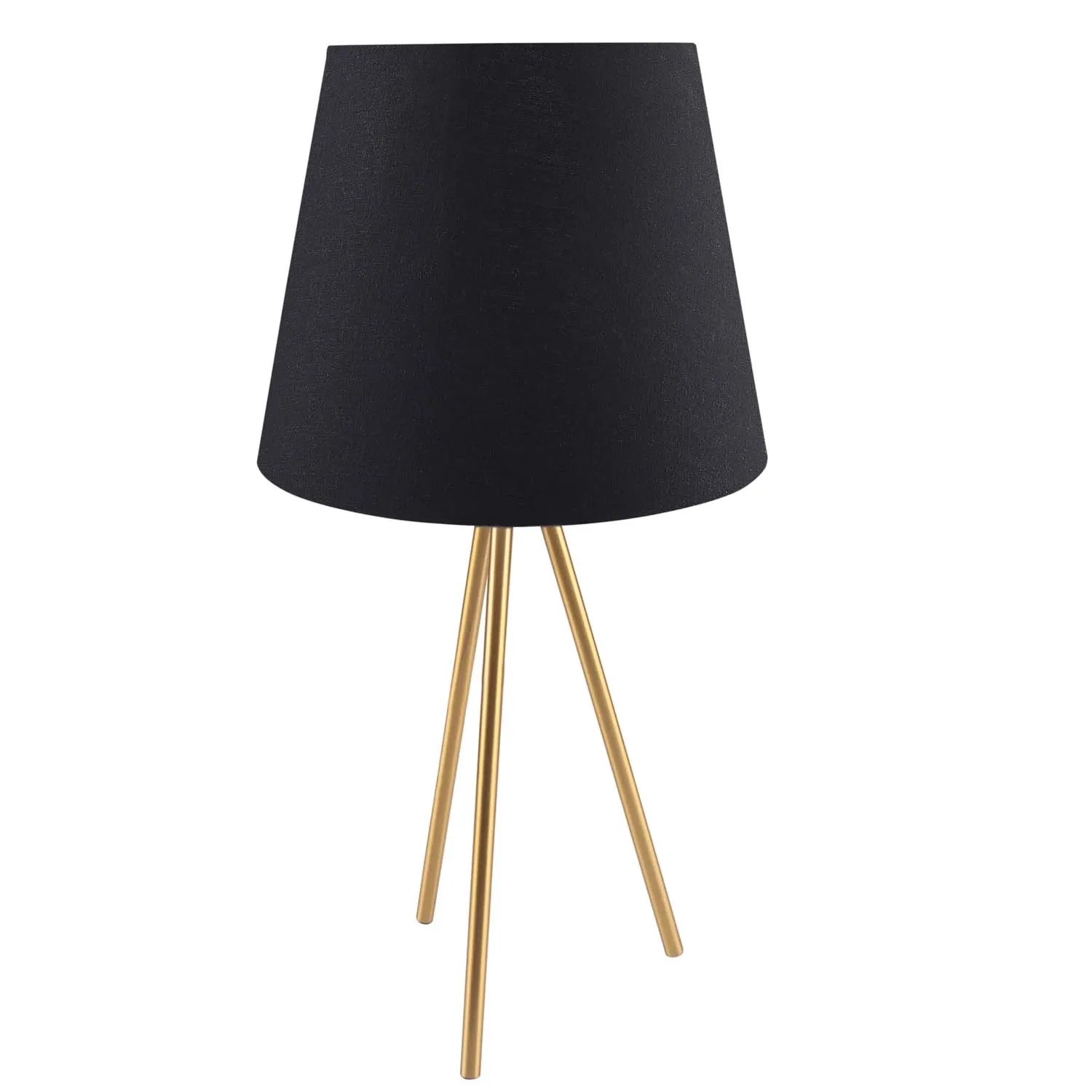 Goldlux Lampa stołowa ELENA 1xE27 20W LED czarno-złota