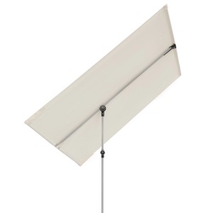 Parasol balkonowy Doppler Active, 130x180 cm, naturalny, z funkcją obrotu i pochylania.
