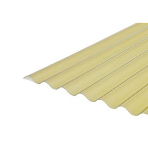 Onduline Płyta dachowa PVC Falsita 76/18 dymna 0,7 mm 90x200 cm