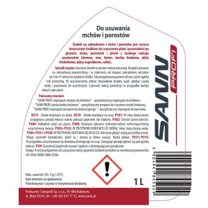Sannprofi Preparat do usuwania mchów i porostów 1l