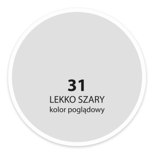 Próbka koloru farby do ścian t.b.t. w kolorze jasnoszarym (nr 31).