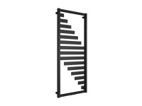 Instal Projekt Grzejnik Leaf czarny 528 W 54x130cm