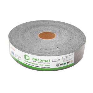 Szara rolka ekranu prywatności do ogrodzenia ogrodowego, balkonu lub tarasu.