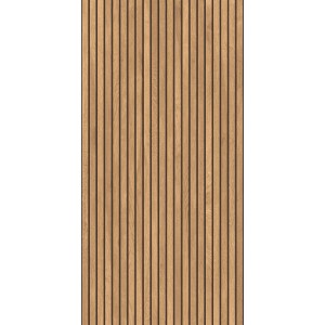 Płytka podłogowa t.b.t. imitująca drewno z wąskimi, pionowymi listwami.