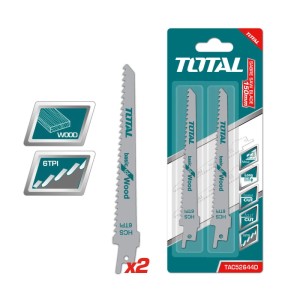TOTAL Tools Brzeszczoty do drewna do piły szablastej 150 mm - 2 szt.