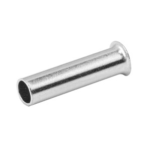 Tulejka kablowa 2,5 mm², 100 sztuk, nieizolowana, cynowana miedź elektrolityczna do przewodów linkowych.
