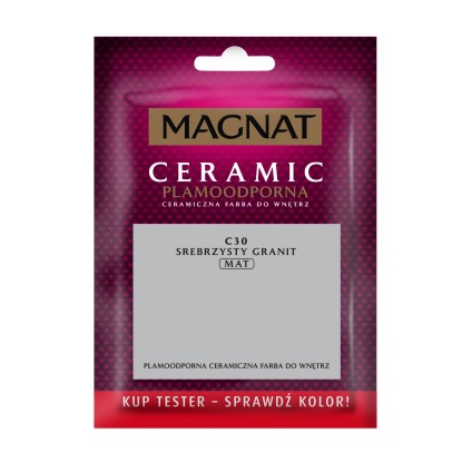 Tester farby Magnat Ceramic srebrzysty granit 30 ml