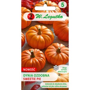 Nasiona dyni ozdobnej 'Sweetie Pie', pomarańczowe mini dynie.