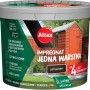 Impregnat do drewna Altax, kolor Palisander, do płotów, domków i pergoli.