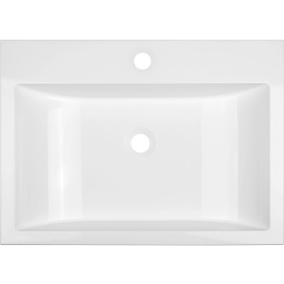 Kuchinox Umywalka Albano PR granitowa 1K biała 60x44x12,2