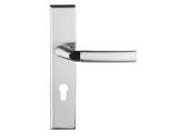 Klamka z szyldem Zeus prawa nikiel szczotkowany