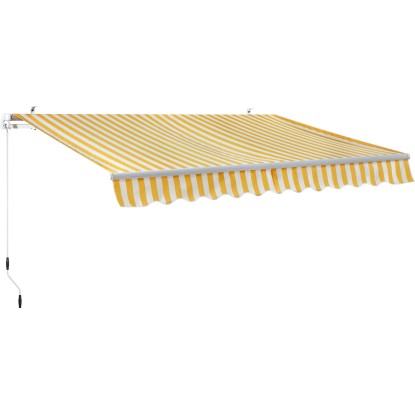 Markiza AVENTURA żółto-białe pasy - 3 x 2 m