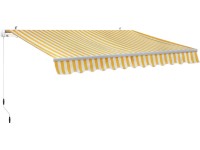 Markiza AVENTURA żółto-białe pasy - 3 x 2 m