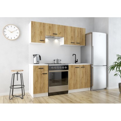 Defra Zestaw mebli kuchennych GOLD Dąb Złoty 180 cm 5 el.