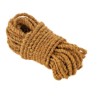 Naturalny sznurek do wiązania z włókna kokosowego, 15 m, do wiązania roślin w ogrodzie.