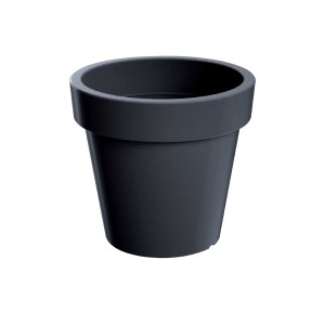 Czarna doniczka z kategorii Doniczki na kwiaty.