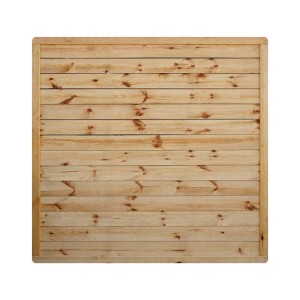 Panel ogrodzeniowy drewniany t.b.t. z jasnego drewna, idealny do naturalnego projektowania ogrodu.