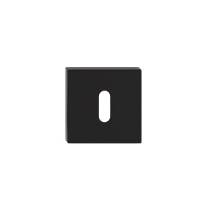 Czarny szyld do drzwi do okuć drzwiowych z dziurką na klucz