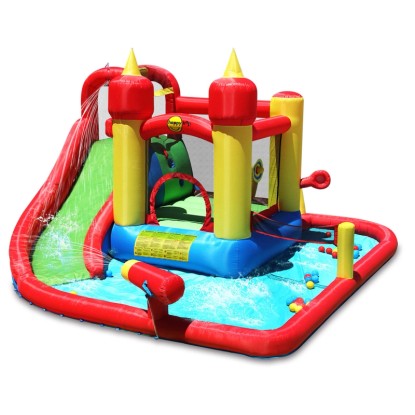 Dmuchany plac zabaw ZAMEK WODNY - 385 x 410 cm