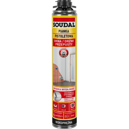Soudal Pianka montażowa pistoletowa Okna & Drzwi 750 ml