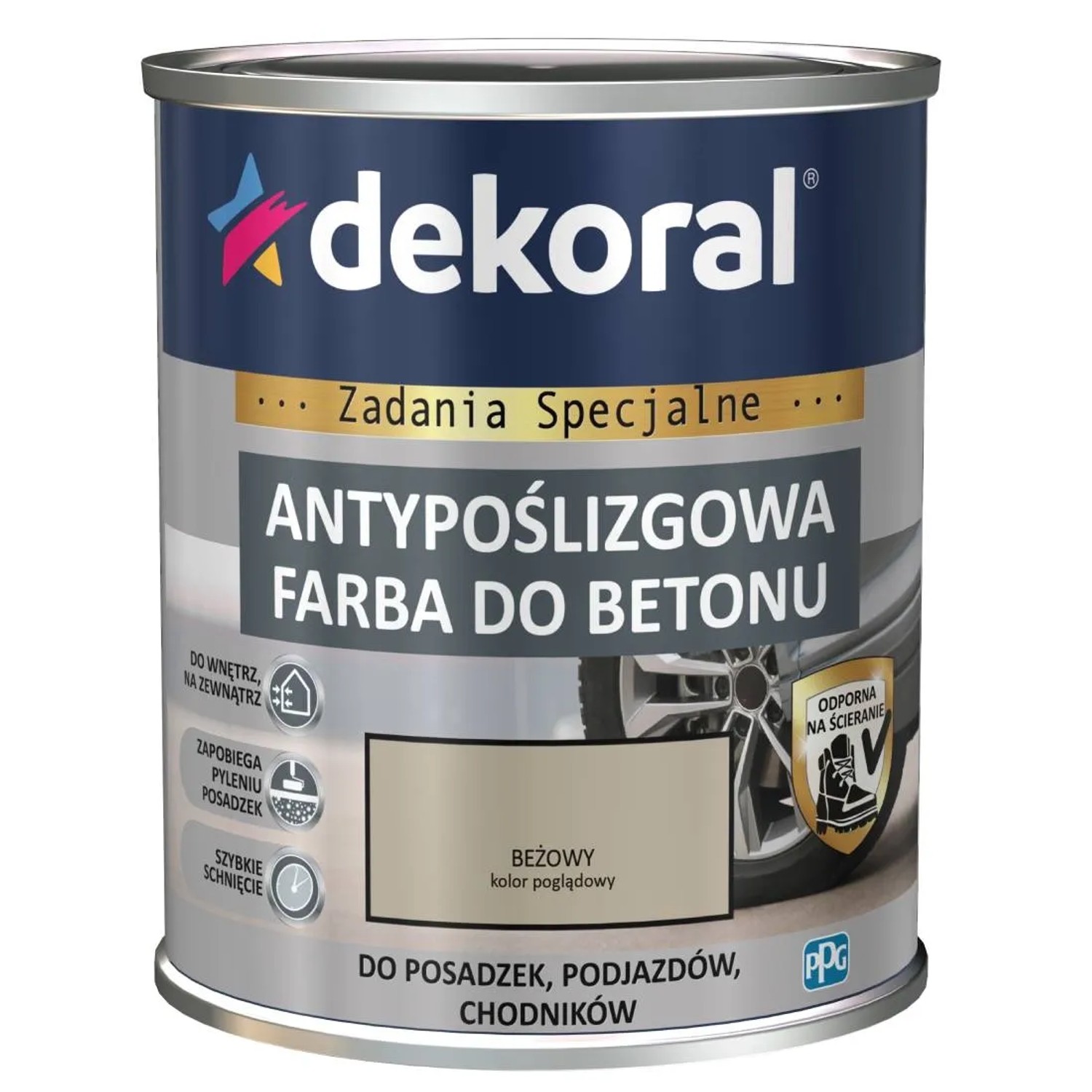 Dekoral Farba do betonu 0,75l beżowa