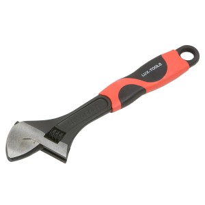 Klucz nastawny LUX Comfort 300 mm z regulowaną szczęką i ergonomicznym uchwytem.