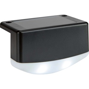 Kinkiet solarny ogrodzeniowy 2xLED IP44 czarny 4 szt.