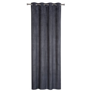 Szary zasłona t.b.t. z przelotkami do salonu.