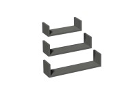 Półki modułowe zest.3 elementowy 42*34*26  szara