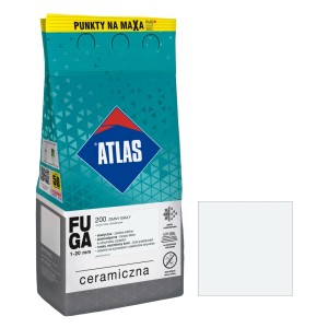 Fuga ATLAS 200 ZIMNY BIALY do płytek, kolor: biały.