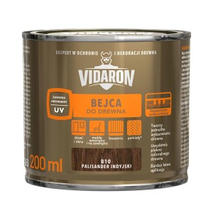 Bejca Vidaron Palisander Indyjski, puszka. Bejca do drewna do użytku wewnątrz i na zewnątrz.