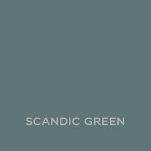 Próbka koloru: Scandic Green, farba do ścian.