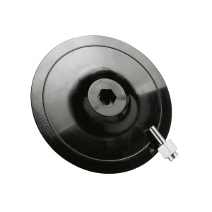 LUX Talerz szlifierski 125 mm z trzpieniem do wiertarek, mocowanie na rzep.